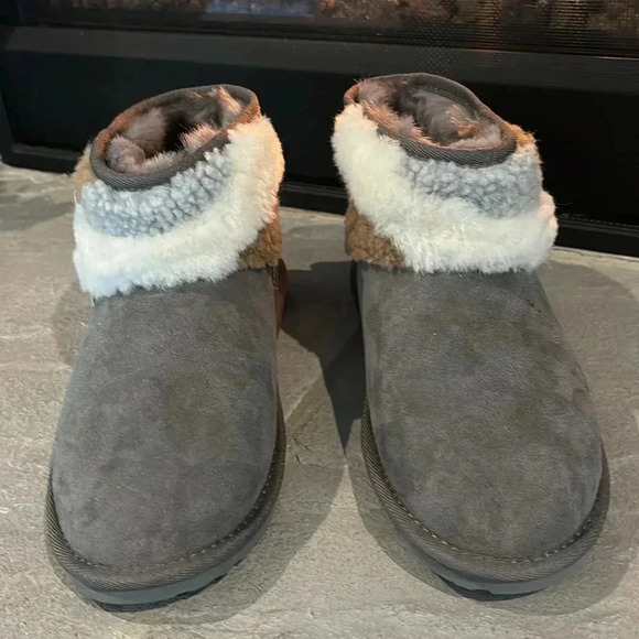 EMU Stinger Micro Patch Unisex Water resistant 100% sheepskin rubber sole boots - Picture 3 of 14